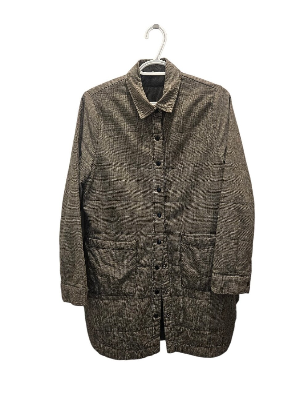 Long Jacket in Small Pattern